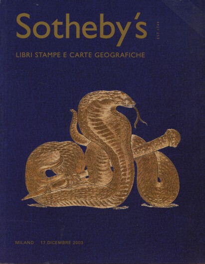 Sothebys 2003 Printed Books and Atlases