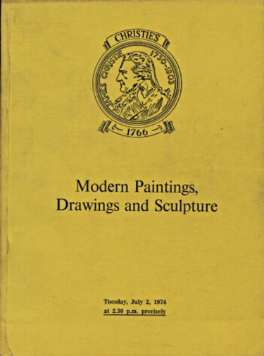 Christies 1974 Modern Paintings, Drawings and Sculpture