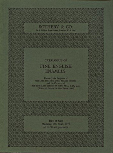 Sothebys 1975 Fine English Enamels - Mrs Nellie Ionides