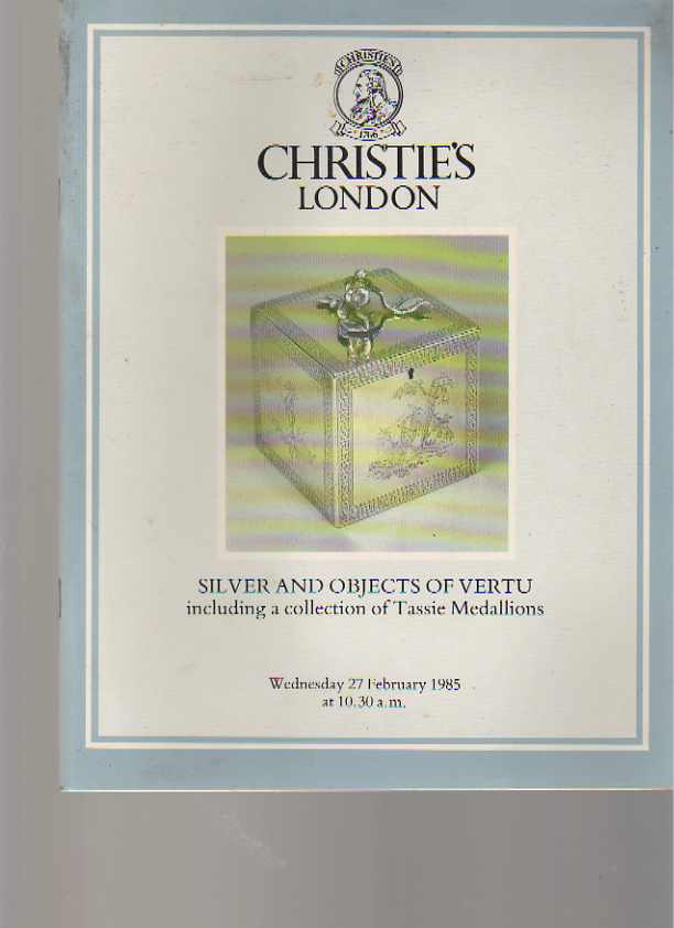 Christies 1985 Silver, Vertu & Tassie Medallions - Click Image to Close
