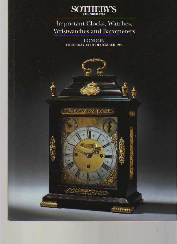 Sothebys 1995 Important Clocks, Watches, Wristwatches,