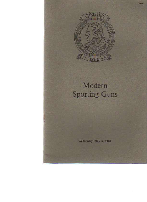 Christies 1976 Modern Sporting Guns