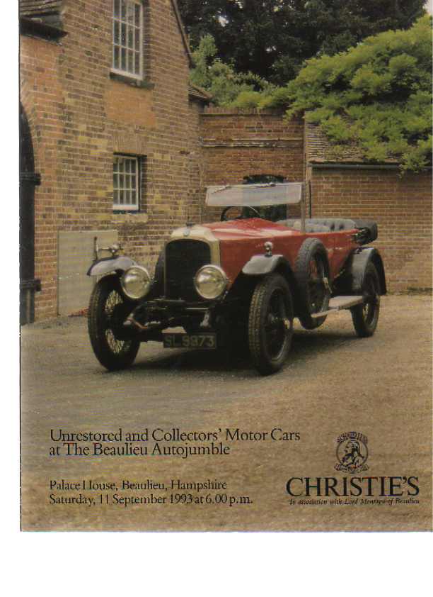 Christies 1993 Collector's Motor Cars