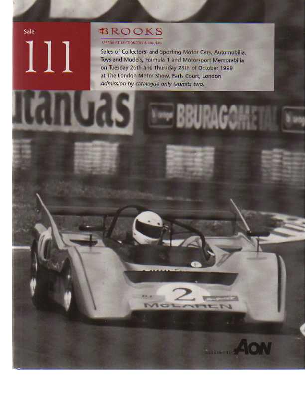 Brooks 1999 Collectors' Cars, Motorcycles, Formula 1 +