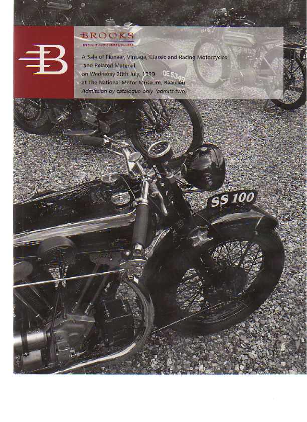 Brooks July 1999 Pioneer, Vintage, Classic & Racing Motorcycles