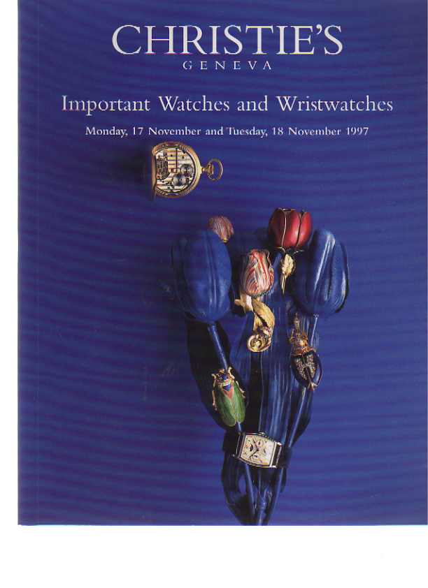 Christies November 1997 Important Watches & Wristwatches