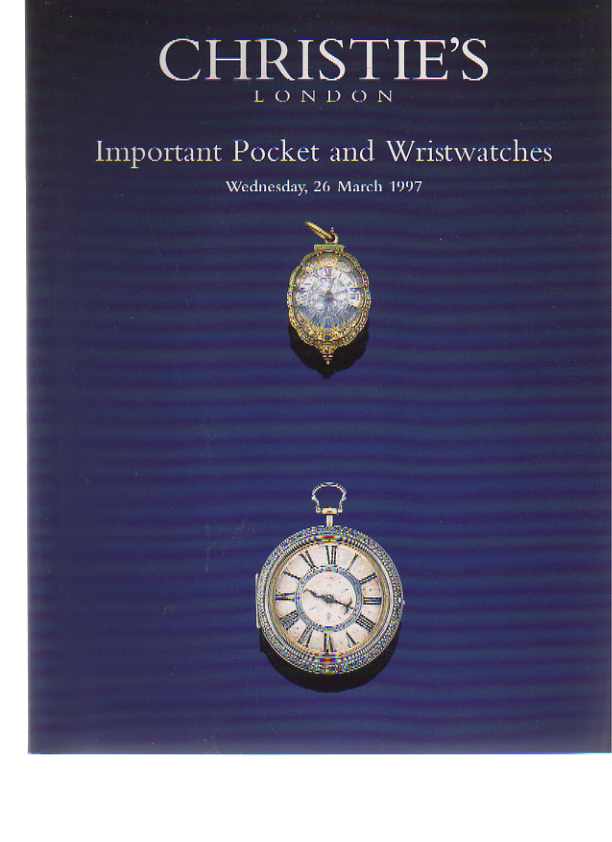 Christies 1997 Important Pocket & Wristwatches