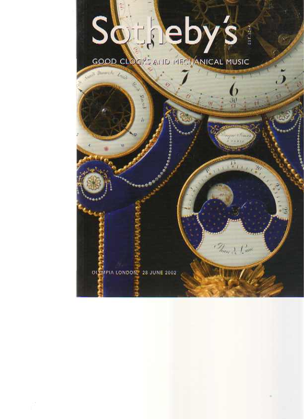 Sothebys 2002 Good Clocks and Mechanical Music