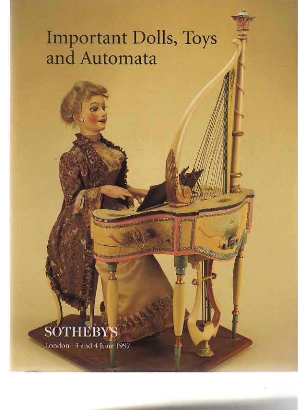 Sothebys 1997 Important Dolls, Toys and Automata