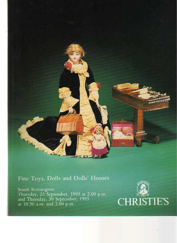 Christies 1993 Fine Toys, Dolls & Dolls' Houses - Click Image to Close