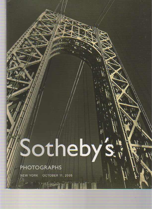 Sothebys 11th October 2005 Photographs (Digital only)