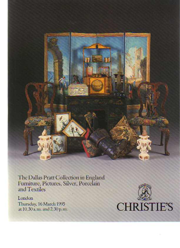 Christies 1995 Dallas Pratt Collection Furniture Silver etc