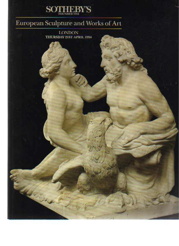 Sothebys 1994 European Sculpture and Works of Art (Digital only)