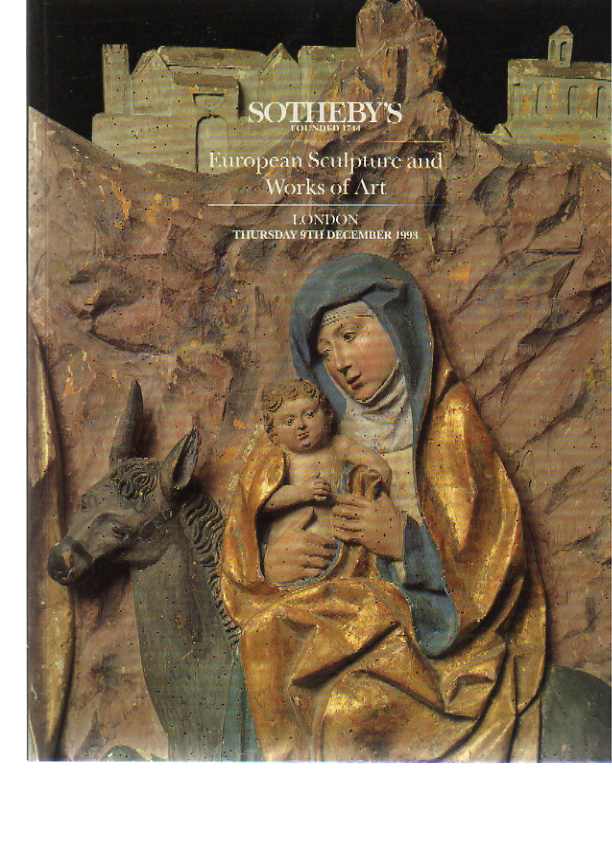 Sothebys December 1993 European Sculpture & Works of Art (Digital Only)