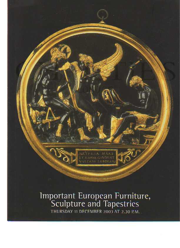 Christies 2003 Gilt Bronze Mantuan Roundel c1500