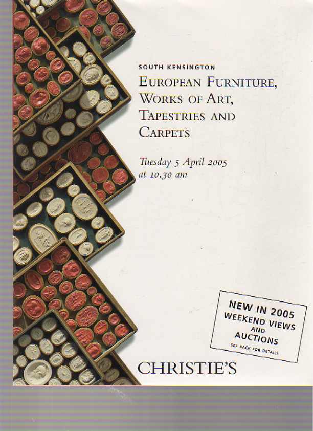 Christies 2005 European Furniture Works of Art Tapestries