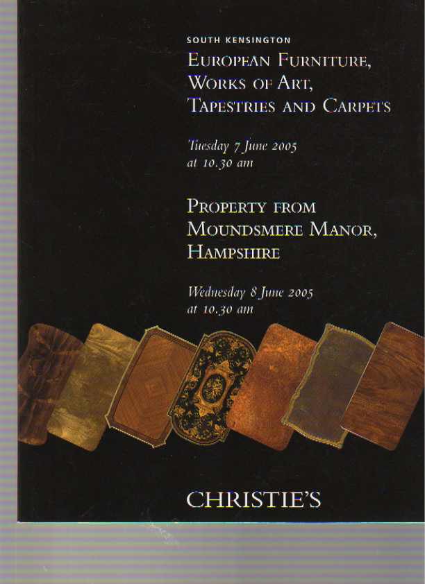 Christies June 2005 European Furniture Works of Art Tapestries