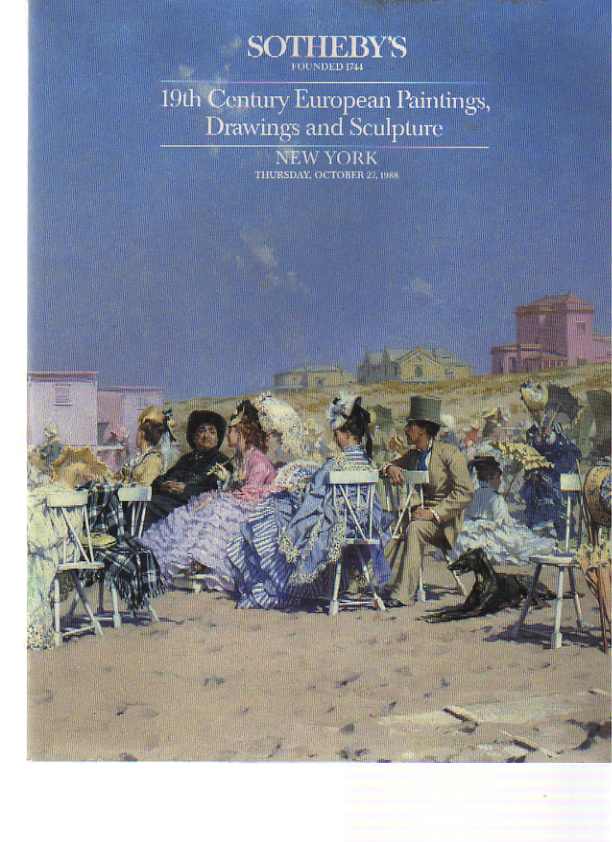 Sothebys October 1988 19th Century European Paintings, Drawings