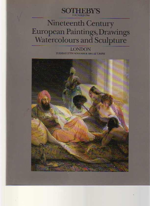 Sothebys 1984 19th Century European Paintings, Sculpture