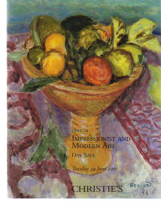 Christies June 2007 Impressionist & Modern art