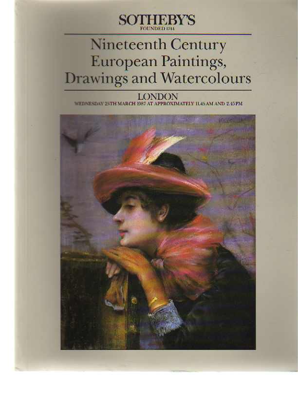 Sothebys March 1987 19th Century European Paintings, Drawings