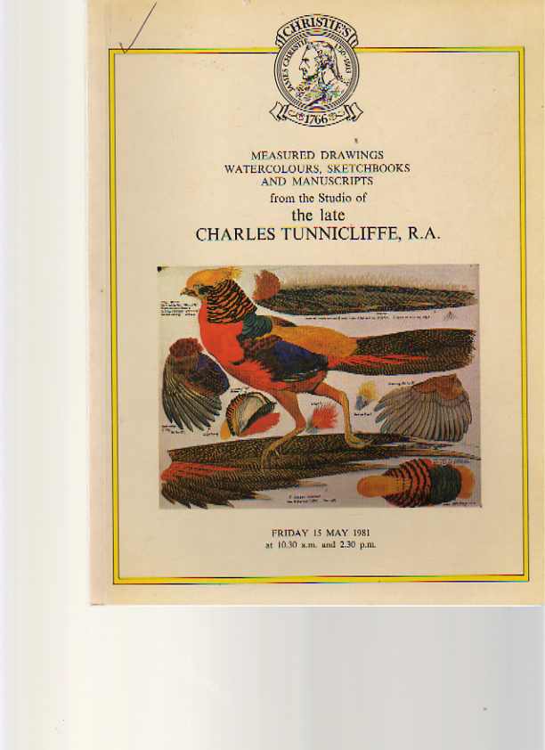 Christies 1981 Drawings (of Birds) by Charles Tunnicliffe