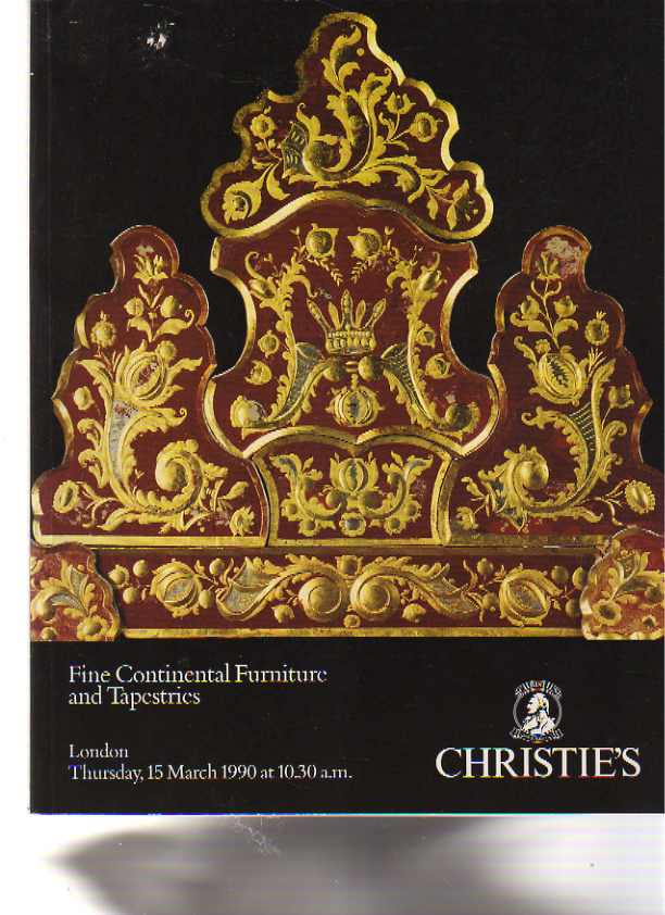 Christies 1990 Fine Continental Furniture and Tapestries (Digital only)