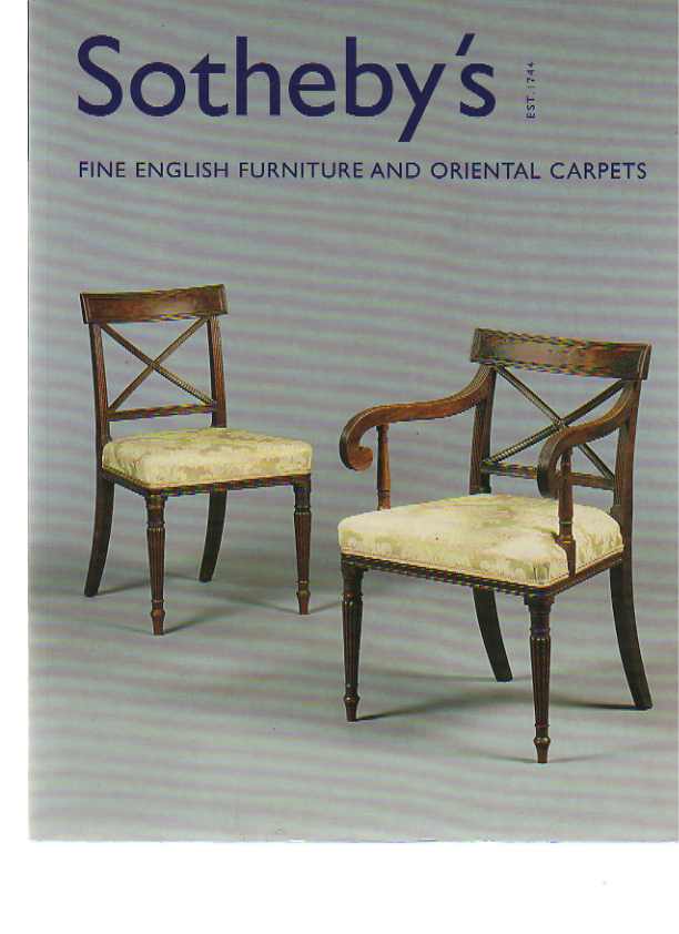 Sothebys 2001 Fine English Furniture & Oriental Carpets