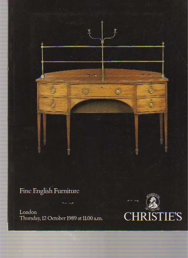 Christies October 1989 Fine English Furniture