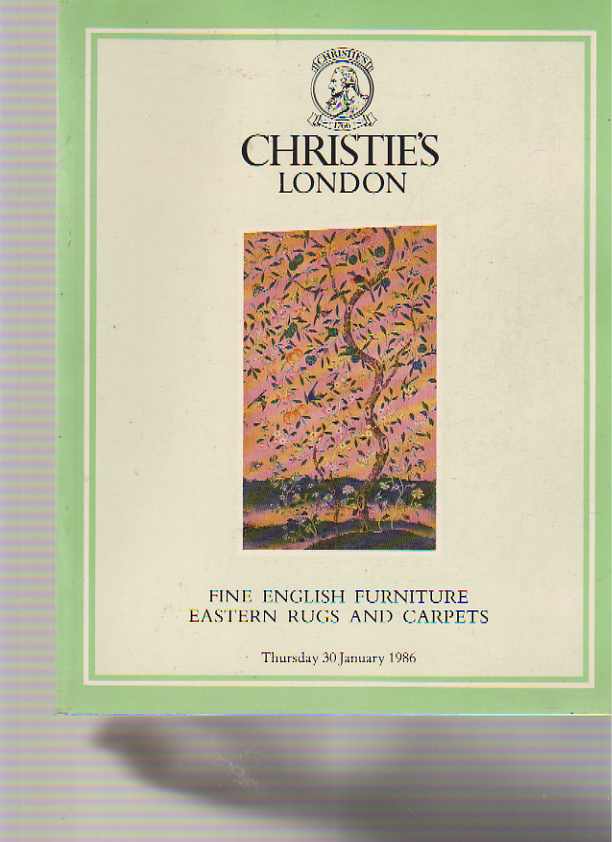 Christies 1986 Fine English Furniture Eastern Rugs & Carpets