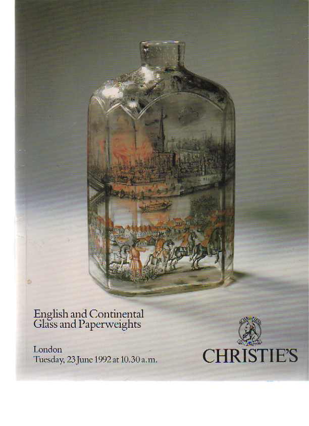 Christies June 1992 English & Continental Glass & Paperweights