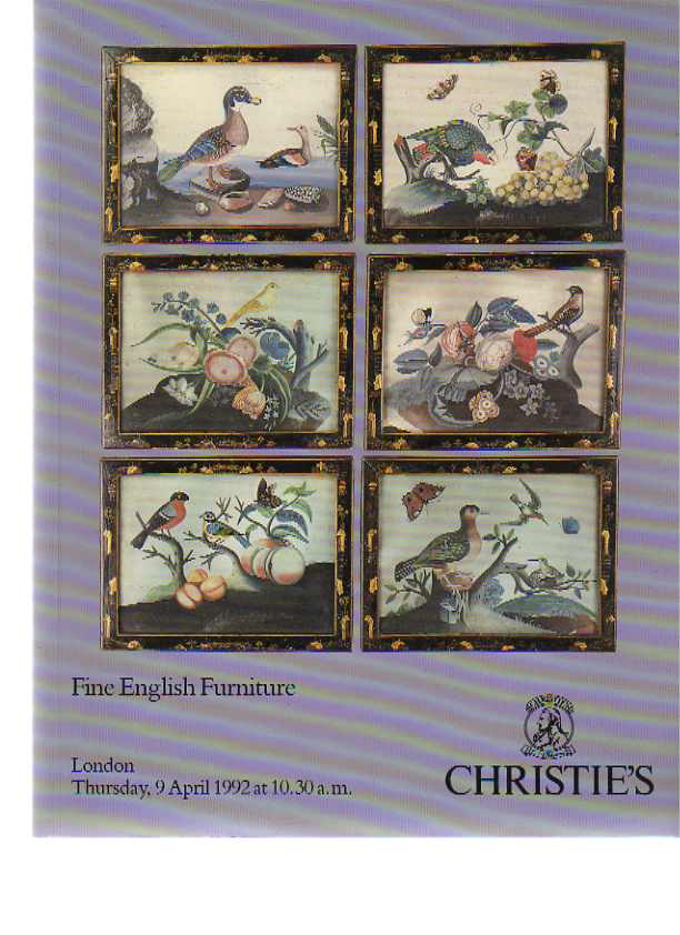 Christies April 1992 Fine English Furniture