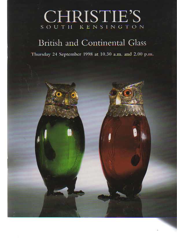 Christies 1998 British and Continental Glass - Click Image to Close