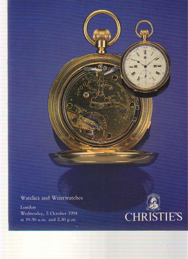 Christies 1994 Watches and Wristwatches