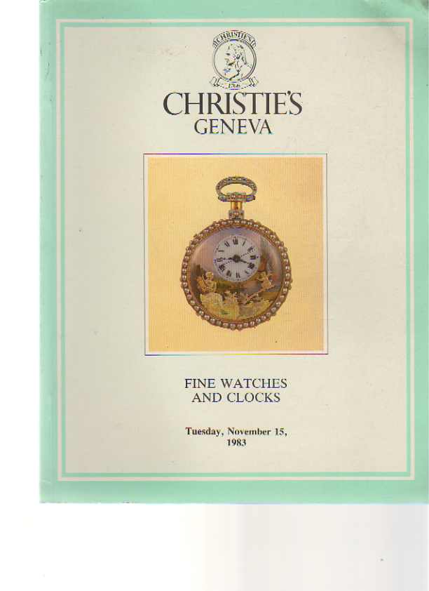 Christies 1983 Fine Watches and Clocks