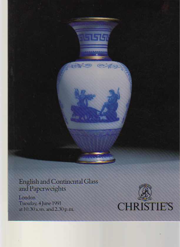 Christies June 1991 English and Continental Glass & Paperweights