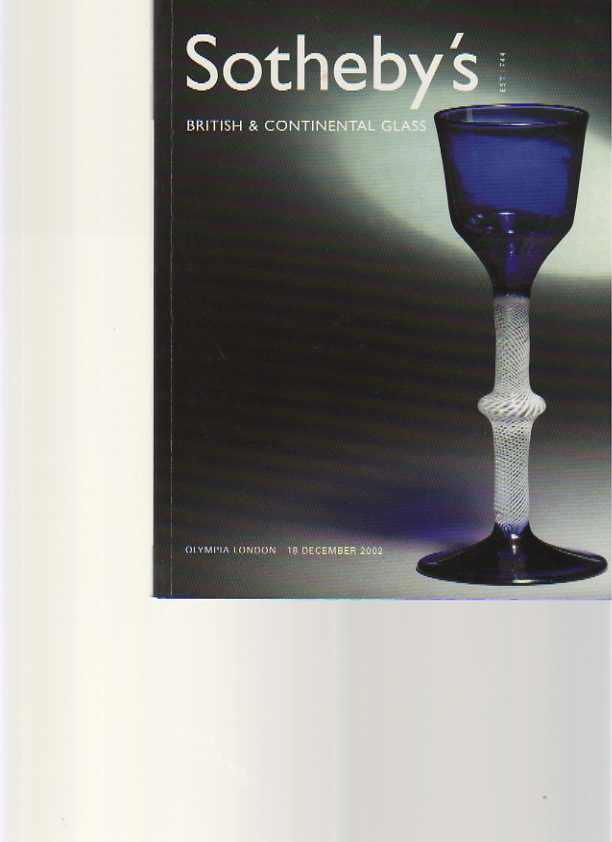 Sothebys 2002 British and Continental Glass - Click Image to Close