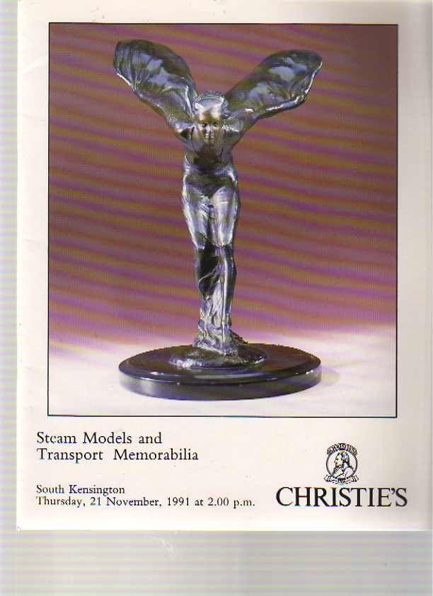 Christies 1991 Steam Models & Transport Memorabilia - Click Image to Close