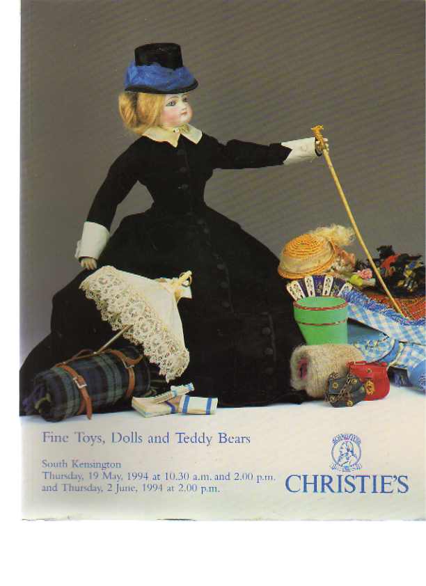 Christies 1994 Fine Toys, Dolls & Teddy Bears