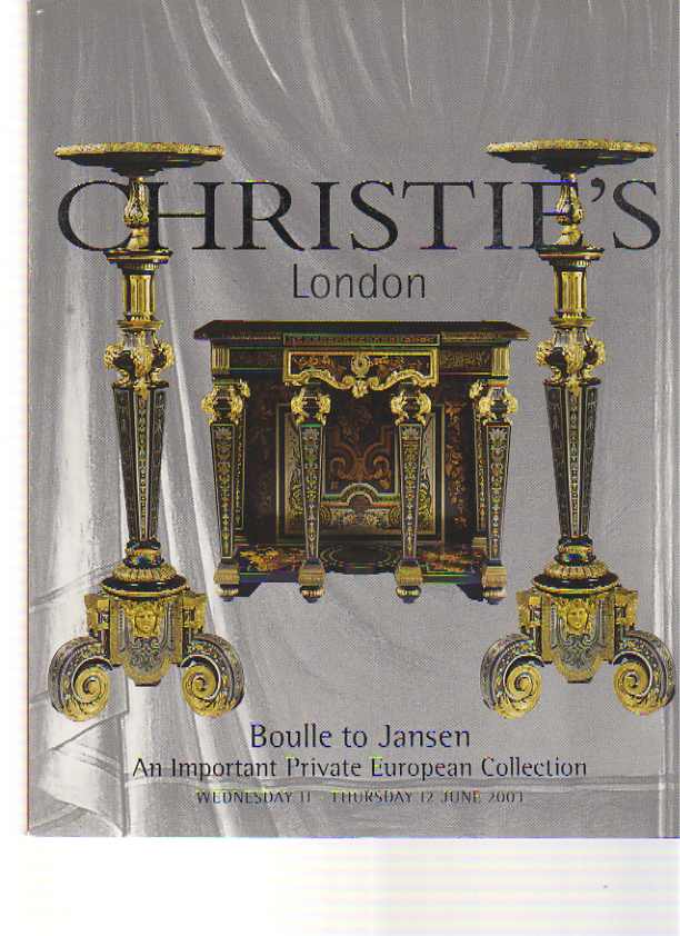 Christies 2003 Boulle to Jansen Important French Furniture
