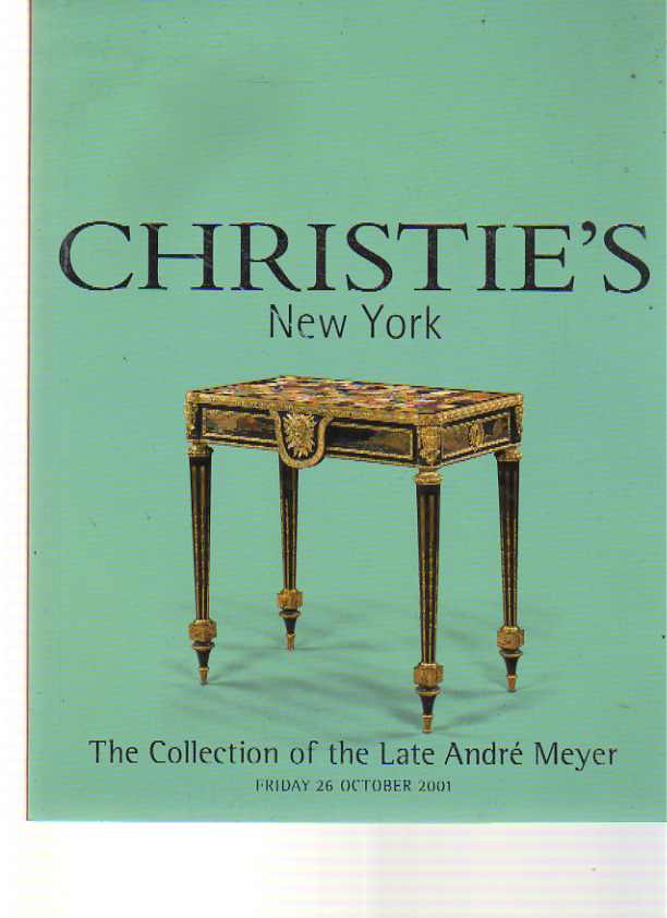 Christies 2001 Andre Meyer Collection French Furniture