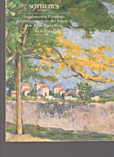 Sothebys 1995 Impressionist Paintings Estate of Mrs J Ryan