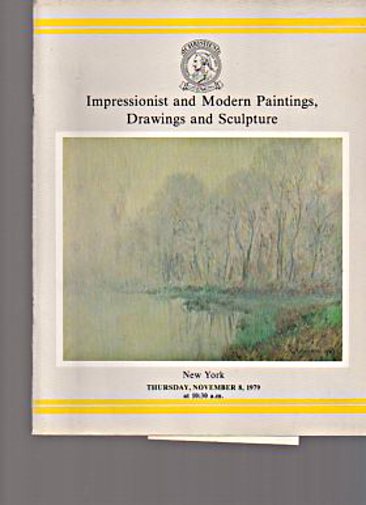 Christies November 1979 Impressionist & Modern Paintings, Drawings