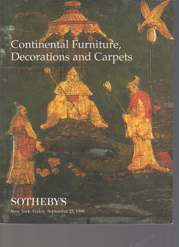 Sothebys 1998 Continental Furniture, Decorations, Carpets