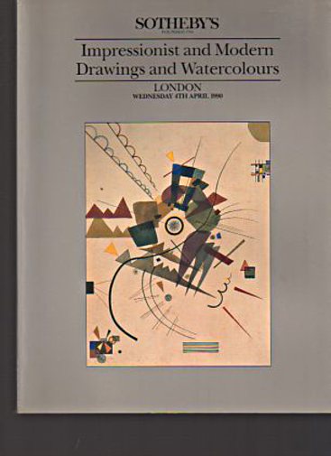 Sothebys April 1990 Impressionist & Modern Drawings & Watercolours
