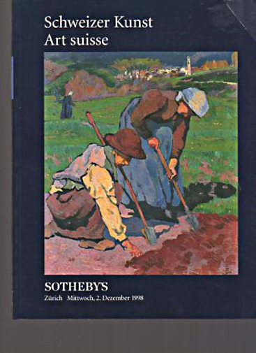 Sothebys 1998 Swiss Art (Digital Only)