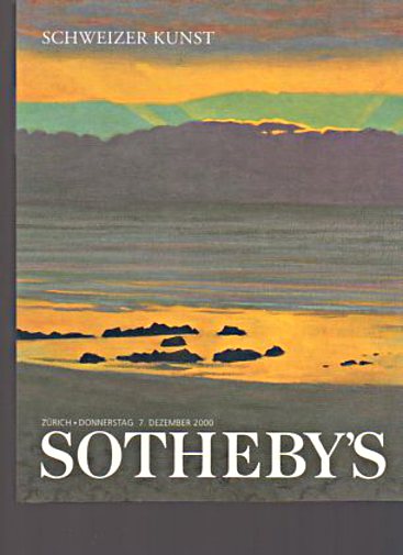 Sothebys 2000 Swiss Art