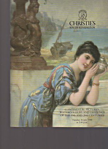 Christies 1988 Continental Pictures, Drawings 19th, 20th Century