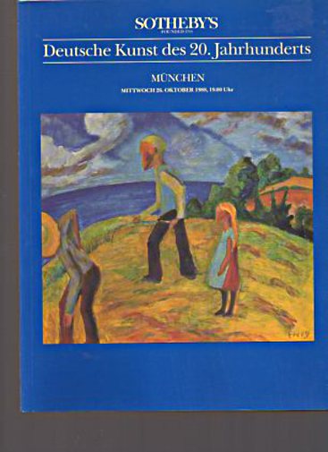 Sothebys 1988 German Art from the 20th Century Sothebys 1988 German Art from the 20th Century
