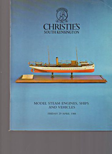 Christies 1988 Model Steam Engines, Ships and Vehicles